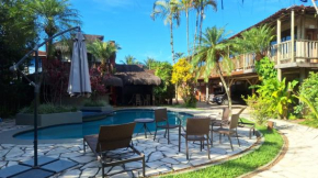 Pousada North Shore Maresias - Casas de 2 quartos - 80 m2 -2 banheiros -piscina 1 q da praia - estacion-churrasq indiv-wifi animais de peq porte
